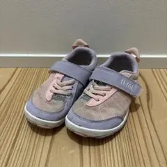 キッズスニーカー ピンクと紫のメッシュ　16.5センチ　イフミー