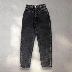 【MOUSSY】 ハイウエスト ケミカルウォッシュ テーパード デニム マウジーのサムネイル