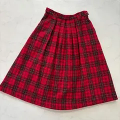 McGREGOR スカート チェック柄 赤 M相当（D50）