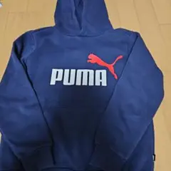 PUMA ネイビー フード付きパーカー