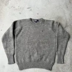 90s Polo by Ralph Lauren ウールセーター L グレー