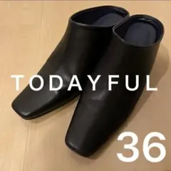 新品未使用】TODAYFUL Squaretoe Leather Sabot - メルカリ