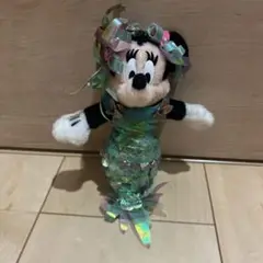 ディズニー　ミニー　ぬいぐるみバッジ　マーメイド　人魚