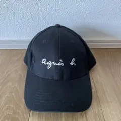 agnès b. ブラック ベースボールキャップ