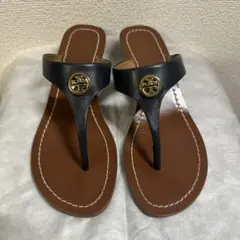 Tory Burch トングサンダル ブラウン - メルカリ