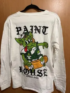 PAINT HOUSE 長袖カットソー ホワイト