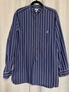 DRESSTERRIOR ネイビー ストライプ シャツ XL