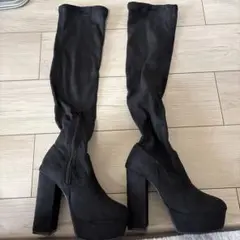新品　ニーハイブーツ ブラック　22.5cm