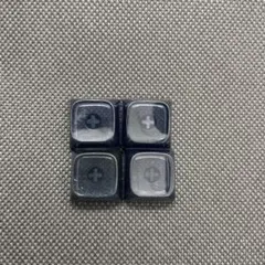 黒色透明キーキャップ 4個セット（Cherry MX互換）