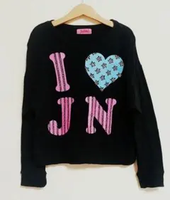 JENNI＊ジェニィ＊ロゴプリントドルマントレーナー＊ラインストーン付き＊120のサムネイル