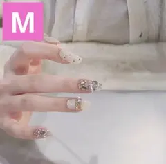 現品セール】ネイルチップ♡ピンク 量産型地雷韓国ワンホンイニシャル