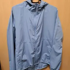ライトブルー フード付き マウンテンパーカー M 日本製