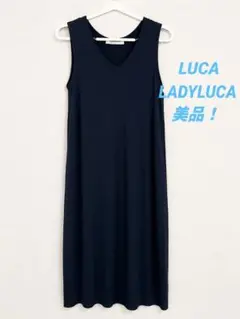a*.様 LUCA LADY LUCK LUCA 麻混ノースリーブロングワンピーのサムネイル
