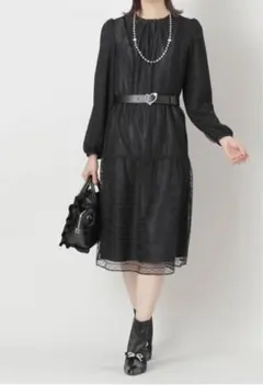 ❤️TO BE CHIC ❤️ ドットボーダー ワンピース新品未使用