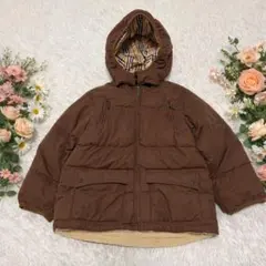 BURBERRY（バーバリー）チェック裏地 フーデッド ダウンジャケット