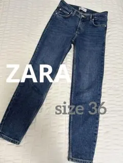 ZARA デニム　テーパード　36のサムネイル