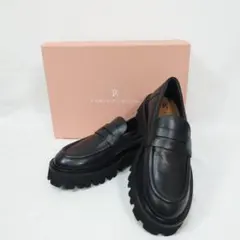 訳あり FABIO RUSCONI ファビオルスコーニ 厚底ローファー/EU37