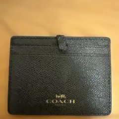 【新品未使用】 COACH ブラックレザー 名刺入れ 2025年最新】コーチ名刺入れの人気アイテム - メルカリ
