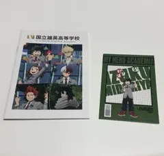 ヒロアカ　雄英高校オープンスクール　特典ミニノート イラストシート　緑谷出久