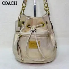 美品 coach poppy コーチ ポピー ワンショルダーバッグ ラメ Y2K
