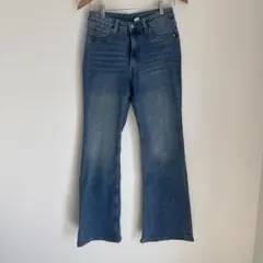 H&M DIVIDED フレアデニムパンツ ブルー
