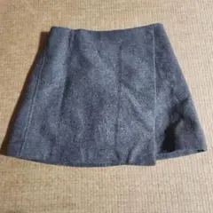 美品‼️UNIQLO ウール混ラップスカート