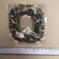 天然石 赤緑ビーズセット　1