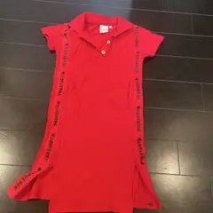 赤のポロシャツスタイル (キッズ)