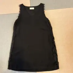 Ungrid 黒 ノースリーブチュニック