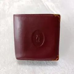 Cartier バーガンディ 二つ折り財布 未使用品 - メルカリ