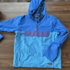 patagonia フード付きジャケット XXL 青水色