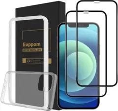 Euppom iPhone 12 Mini ガラスフィルム 2枚入り　全面保護