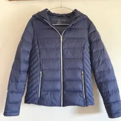 ★トミーヒルフィガー ★プレミアムダウンジャケット フード付き メンズ☆Mサイズ