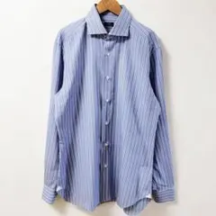 BARBA バーニーズニューヨーク別注 バルバ ストライプ ドレスシャツ Mのサムネイル