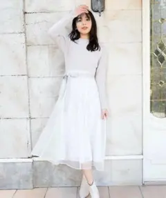 ミッシュマッシュ シアーフラワードッキングワンピース MM347415