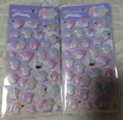 キキララ リトルツインスターズ ぷくっとシール