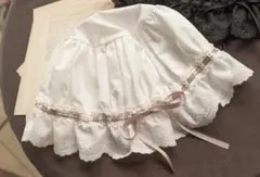 くる実 しまむら フリルキャップ 白 ホワイト 新品 まどろみコットンシリーズ