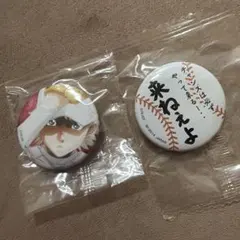 成宮鳴 缶バッジ 2種セット ダイヤのA 一番おみくじ