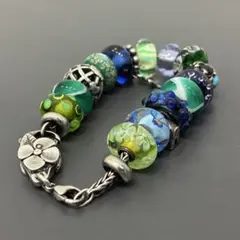 ア*ン様 SILVER 925 トロールビーズ ブレスレット ハンドメイド ジュ