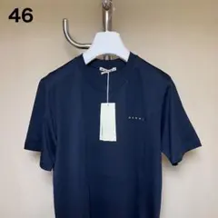 新品 46 24ss MARNI 胸ミニロゴ Tシャツ ネイビー 16085のサムネイル