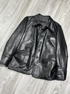 LEATHER CAR COAT レザー　ジャケット カーコートのサムネイル