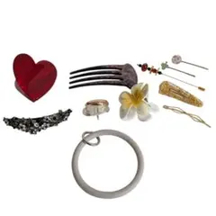 お得 ヘアクリップとヘアピンのセット アクセサリー 大量 まとめ売り キラキラ