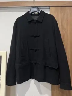 undercover23aw 襟裏レザーチャイナ縮絨ブルゾン　サイズ2 ブラックのサムネイル