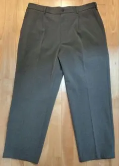 美品☆ユニクロ タックワイドパンツ☆グレーXL
