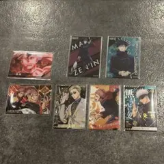 呪術廻戦 ウエハースカード クリアカードコレクション トレカ 7枚セット