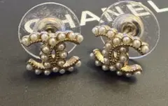 CHANEL シャネル ココマーク パール ピアス ゴールド 箱付き 正規品
