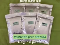 【もて茶って】無農薬 抹茶１００g x ６袋　Matcha　無農薬　無糖