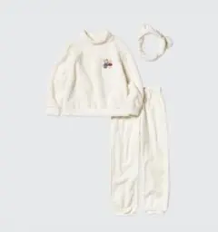 ユニクロ mofusand オフホワイト パジャマ 160