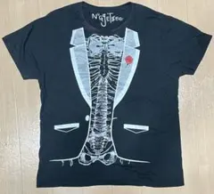 【希少】NuGgETS ナゲッツ だまし絵 タキシード ボーン Tシャツ 黒のサムネイル