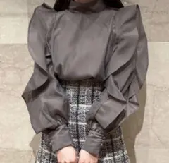 SNIDEL オーガンジーシースルーブラウス